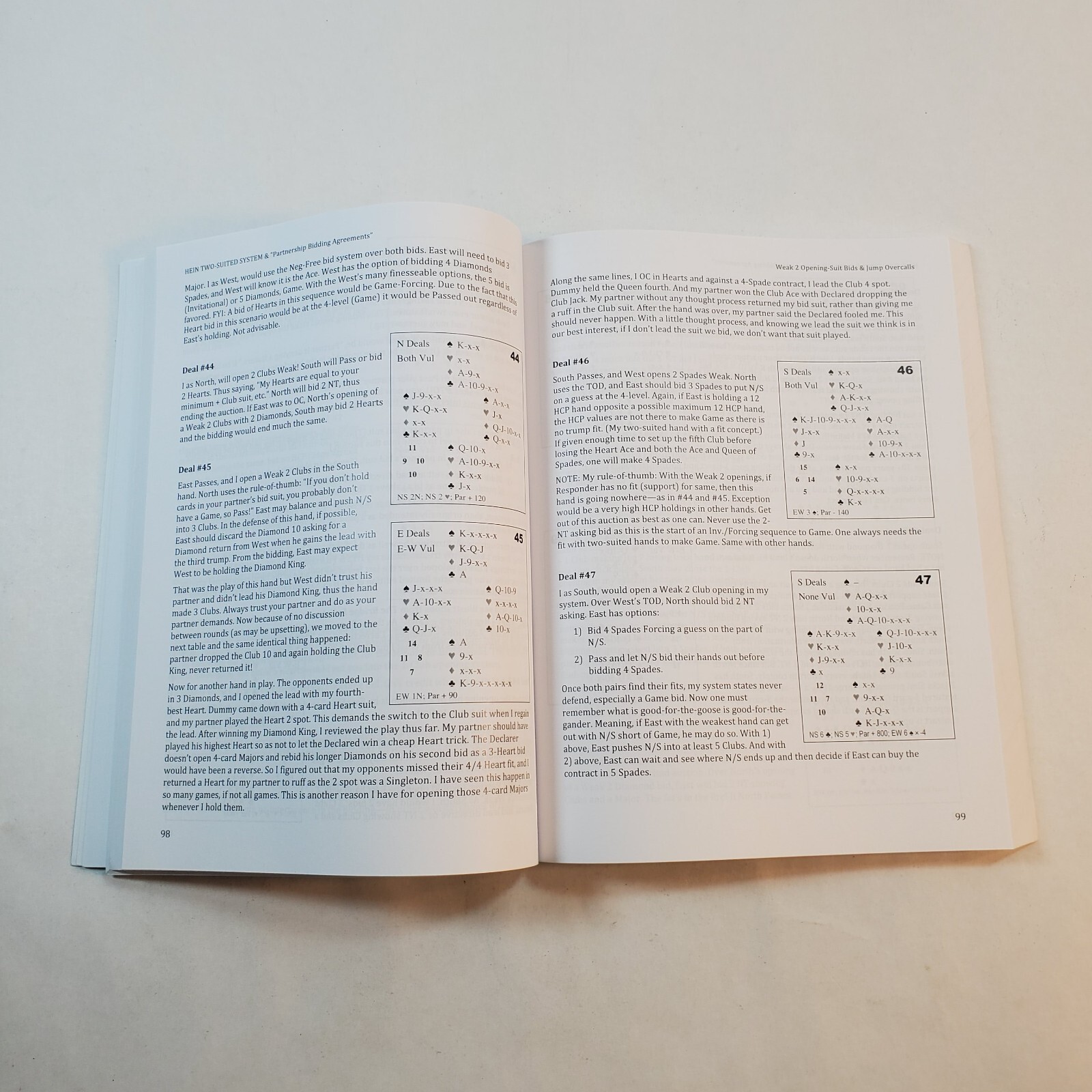 Hein Two-Suited System Partnership Bidding Agreements by Herbert Hein Signed PB