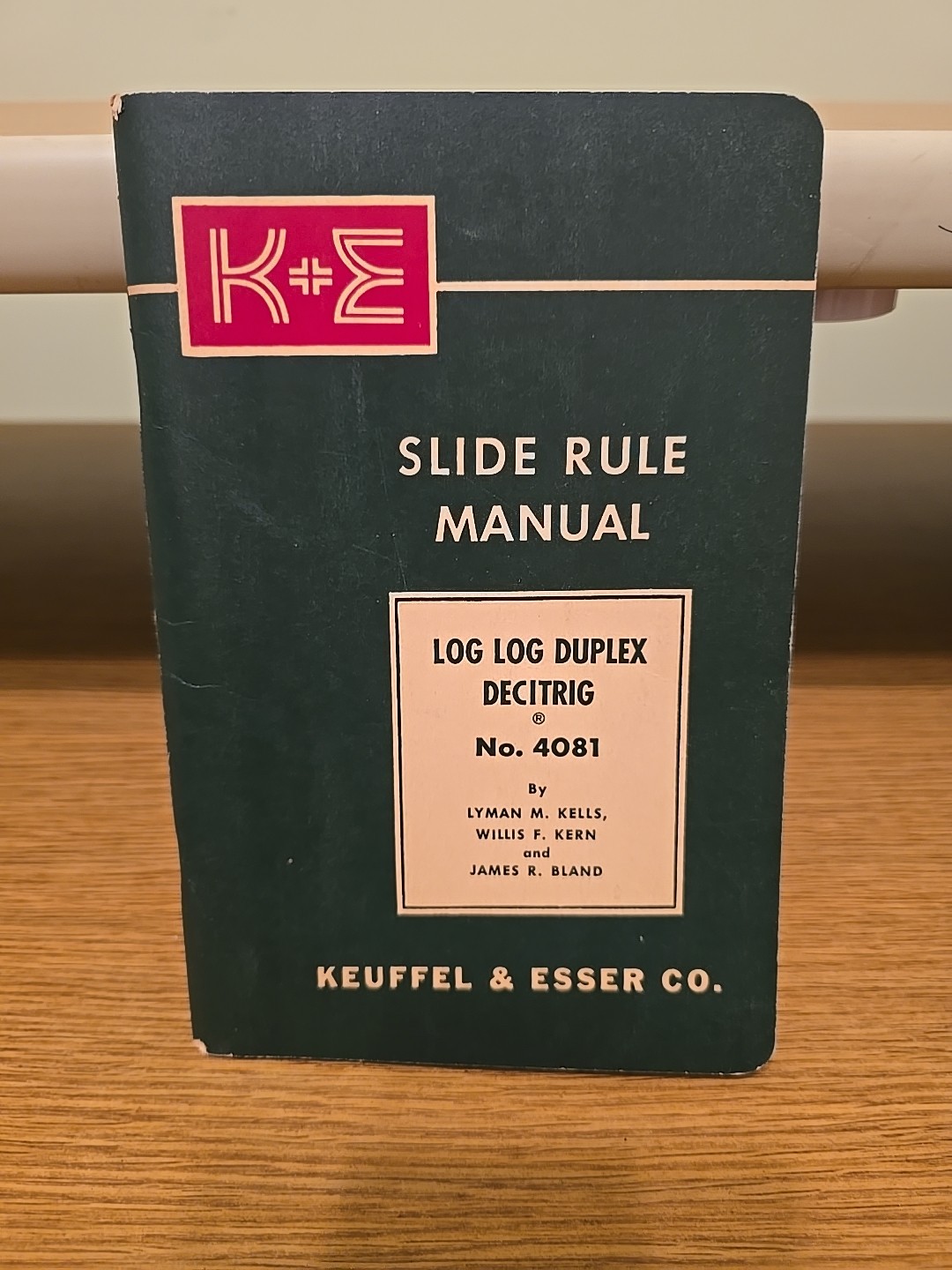 1955 K&E Slide Rule Manual No. 4081 Log Duplex Vector Keuffel & Esser Booklet