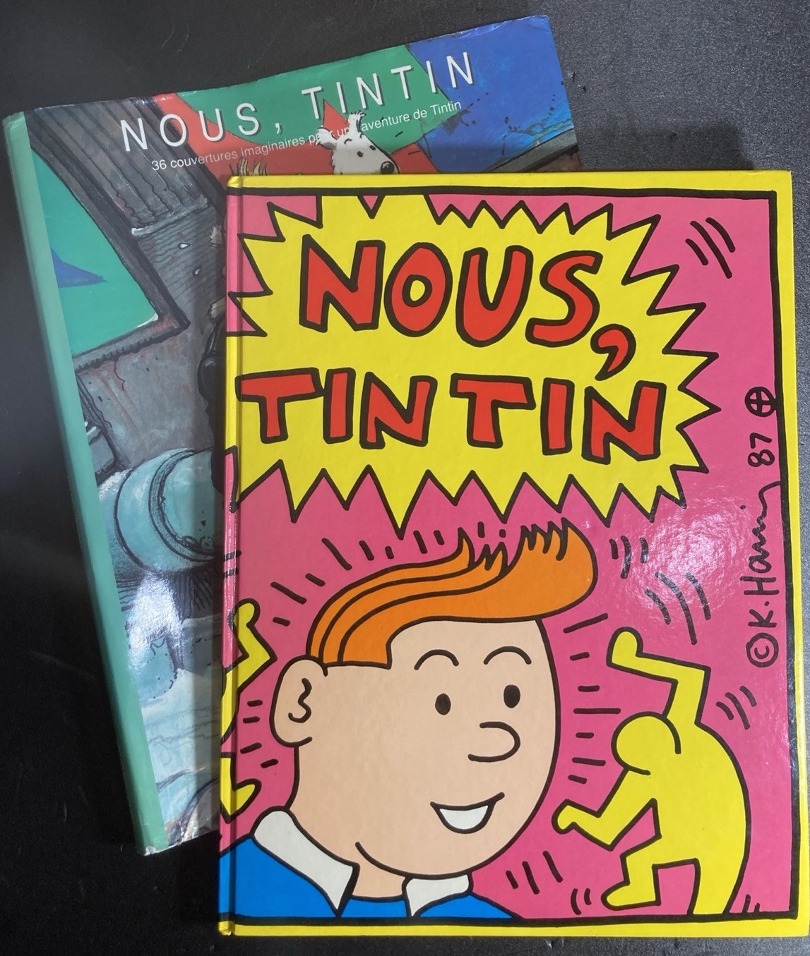 Nous Tintin – Keith Haring Cover – RARE Book – Wim Wenders – Various Artists