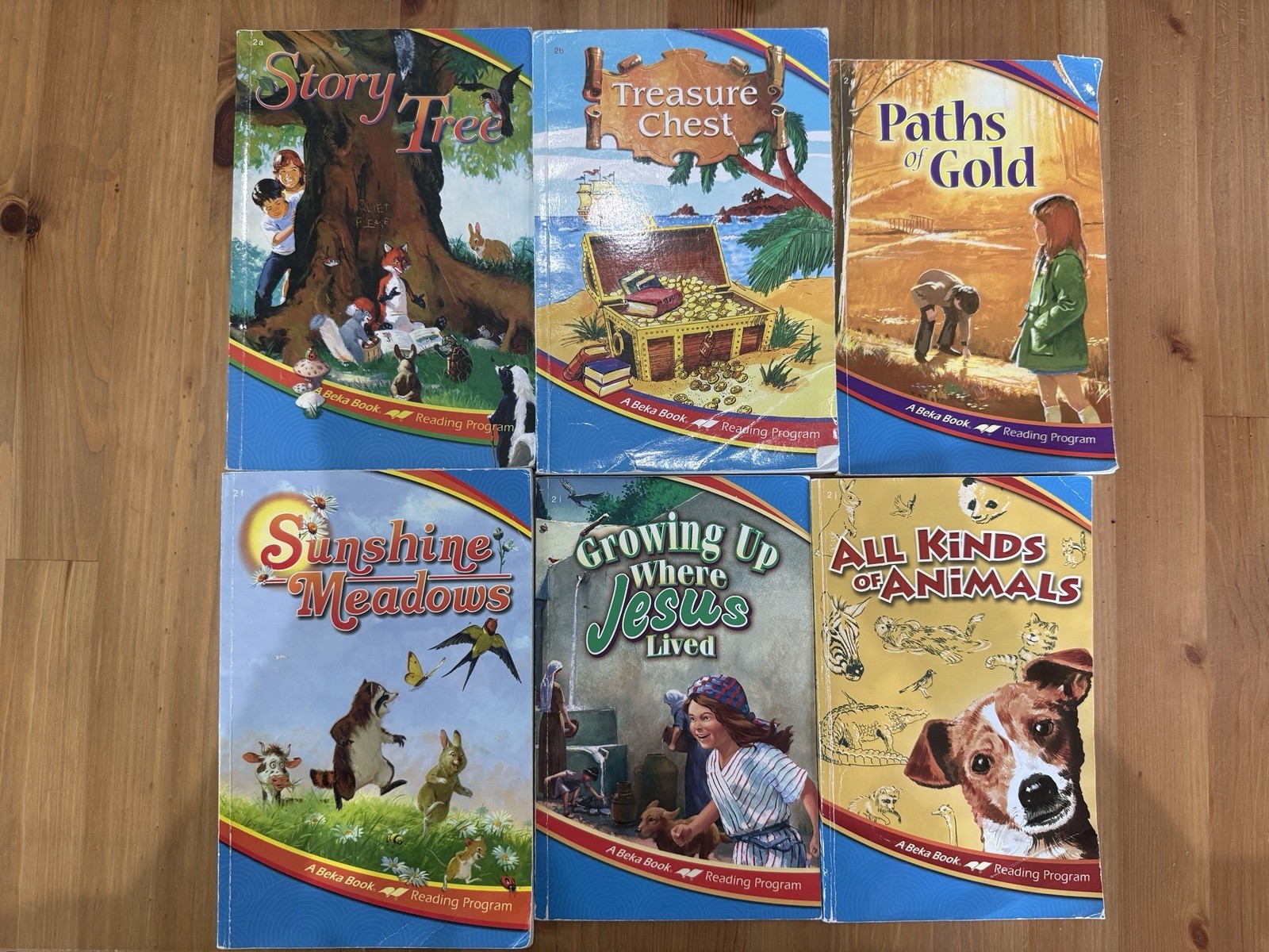 1st Edition Abeka Grade 2 Reading Reader Lot of 6 for Homeschooling