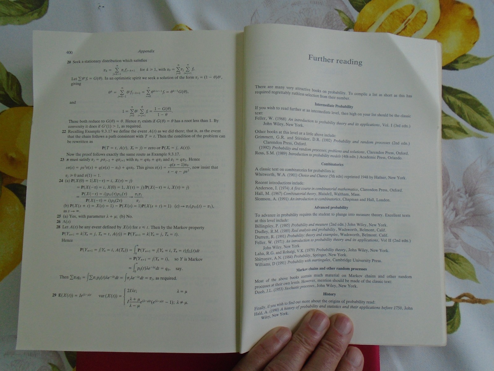 Elementary Probability by David Stirzaker, 1994 First Edition, 406 Pages