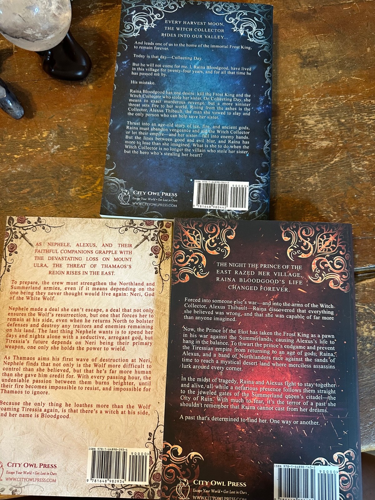 The Witch Collector, Wolf and the Witch Charissa Weaks PB Romantasy 3 book lot