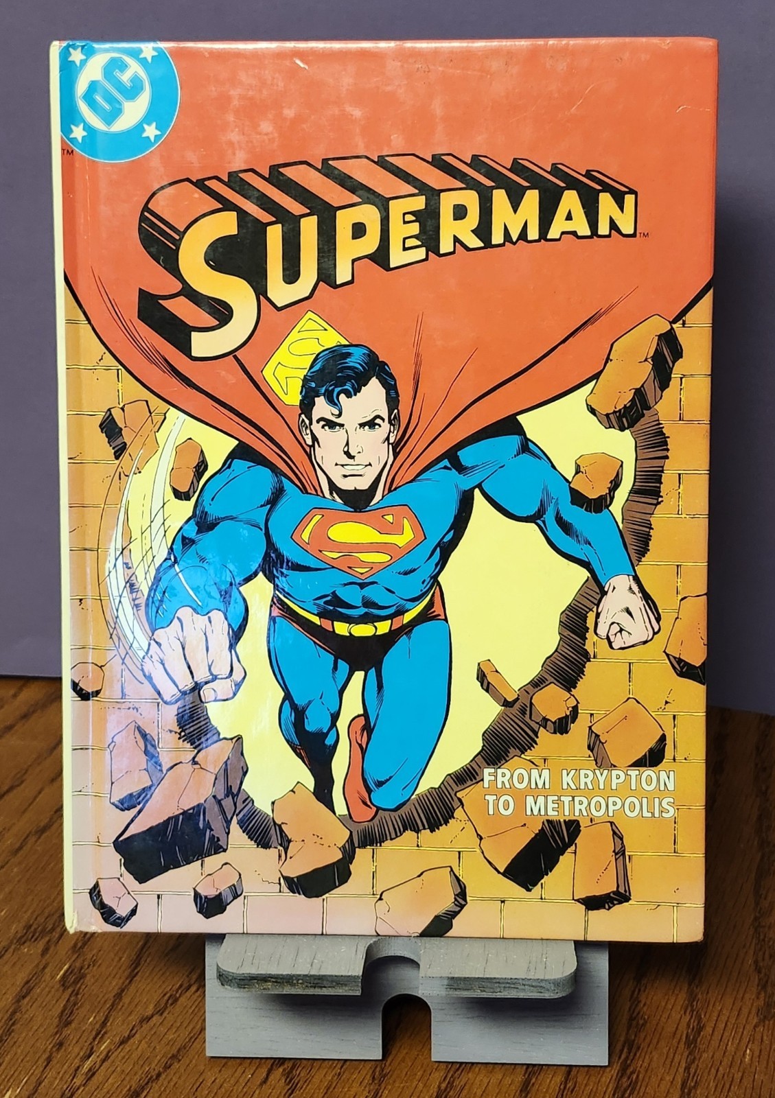 Vintage 1982 DC Comics Superman From Krypton To Metropolis Hardcover Book 1st Ed