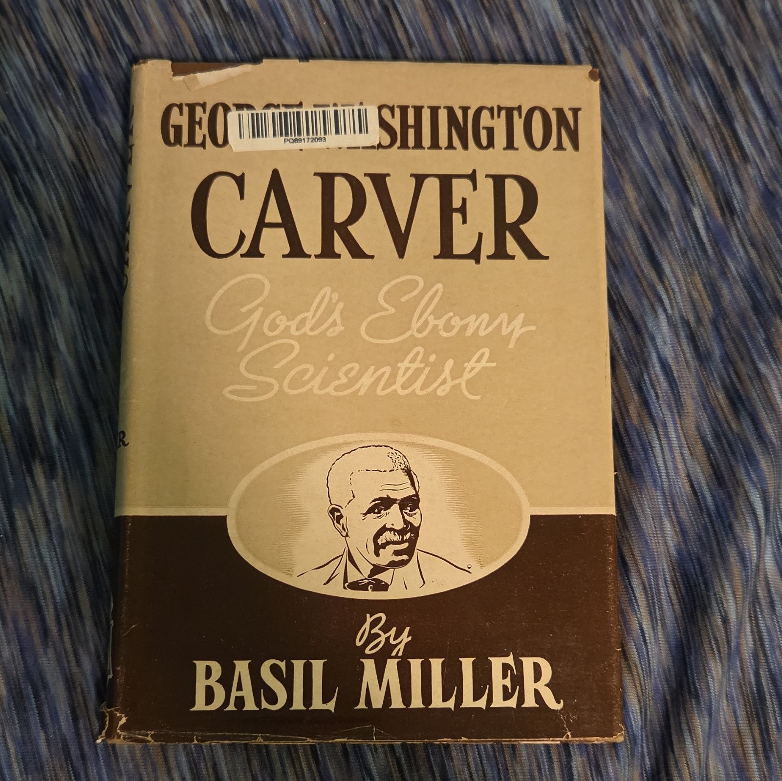 basil miller george washington carver god’s ebony scientist hc 1943 ex-lib