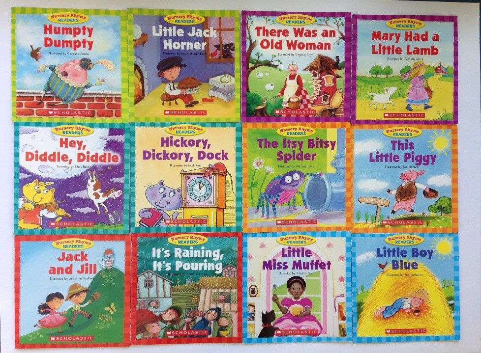 Nursery Rhyme Childrens Books Beginning Readers Lot 12