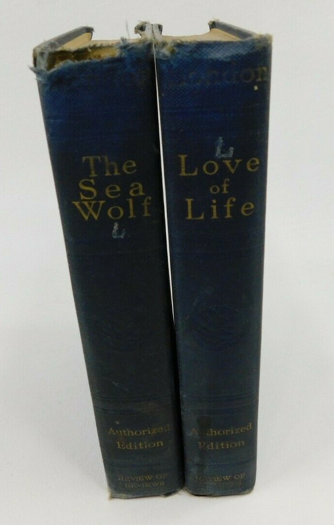 The Sea-Wolf 1912 Love Of Life 1919 JACK LONDON Authorized Edition 2 Set Books