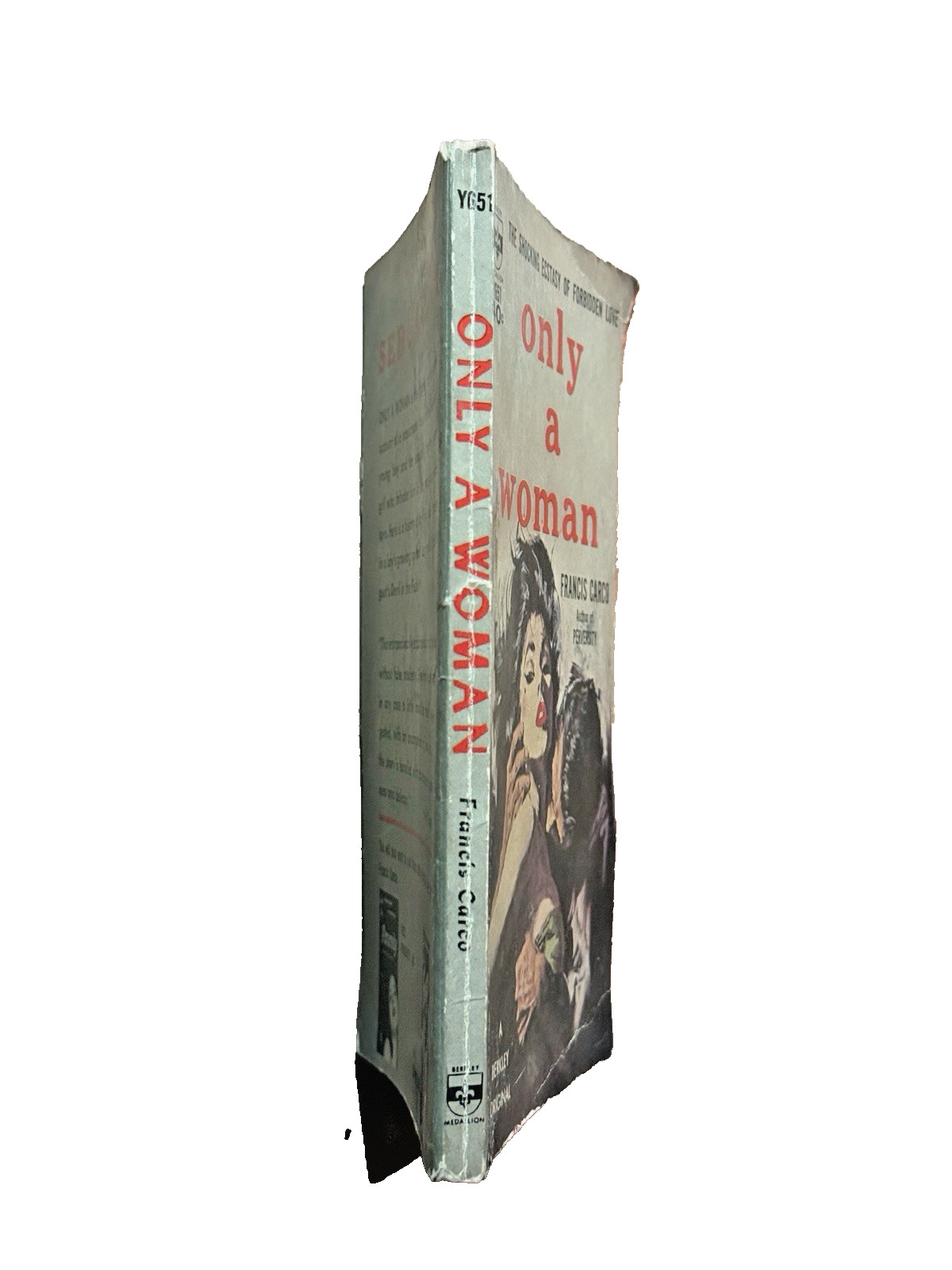 Only a Woman Francis Carco Berkley Medallion Y651 Vintage Pulp Paperback