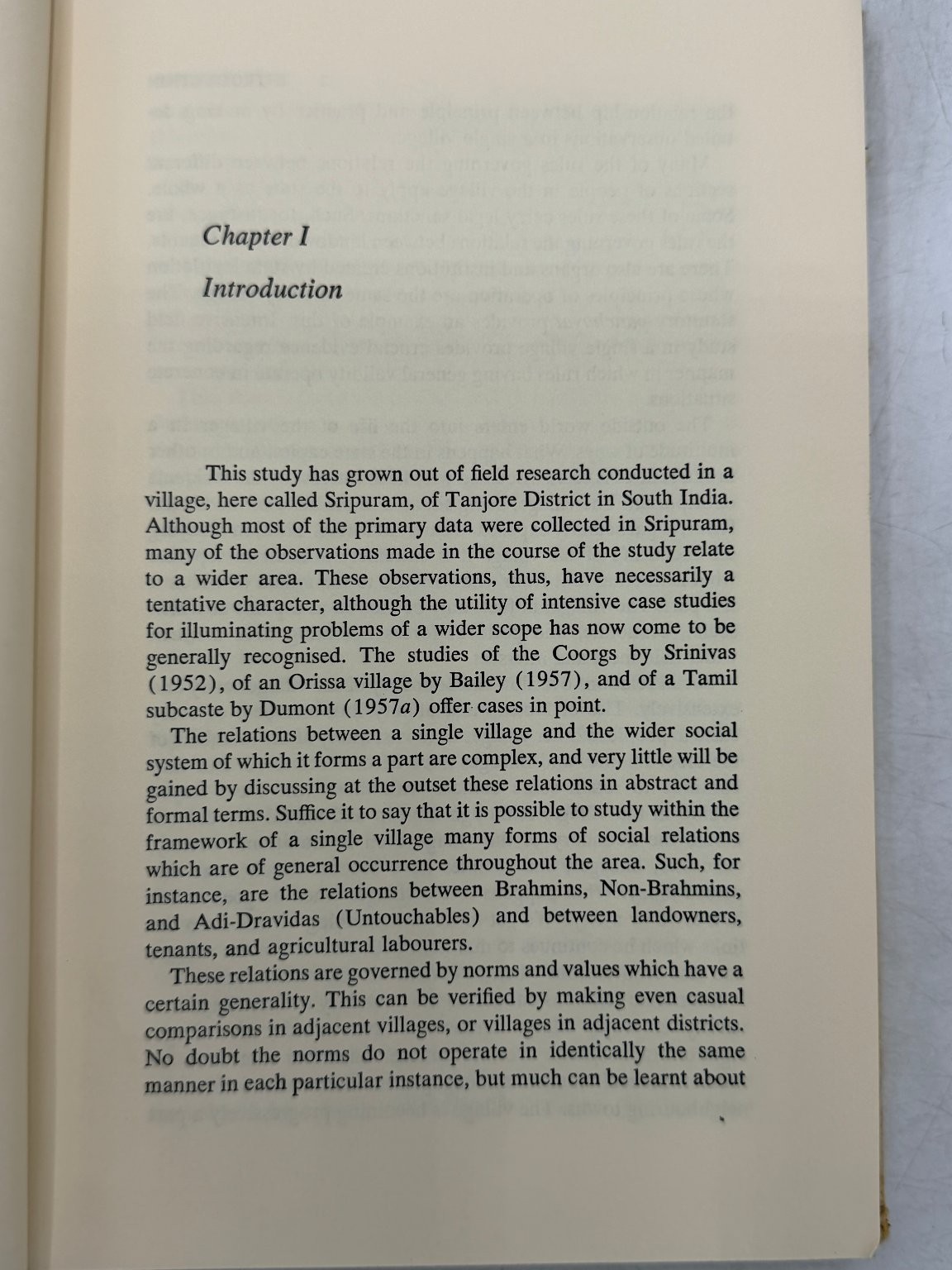Caste, Class, Power André Béteille 1969 Second Printing Sociology Anthropology