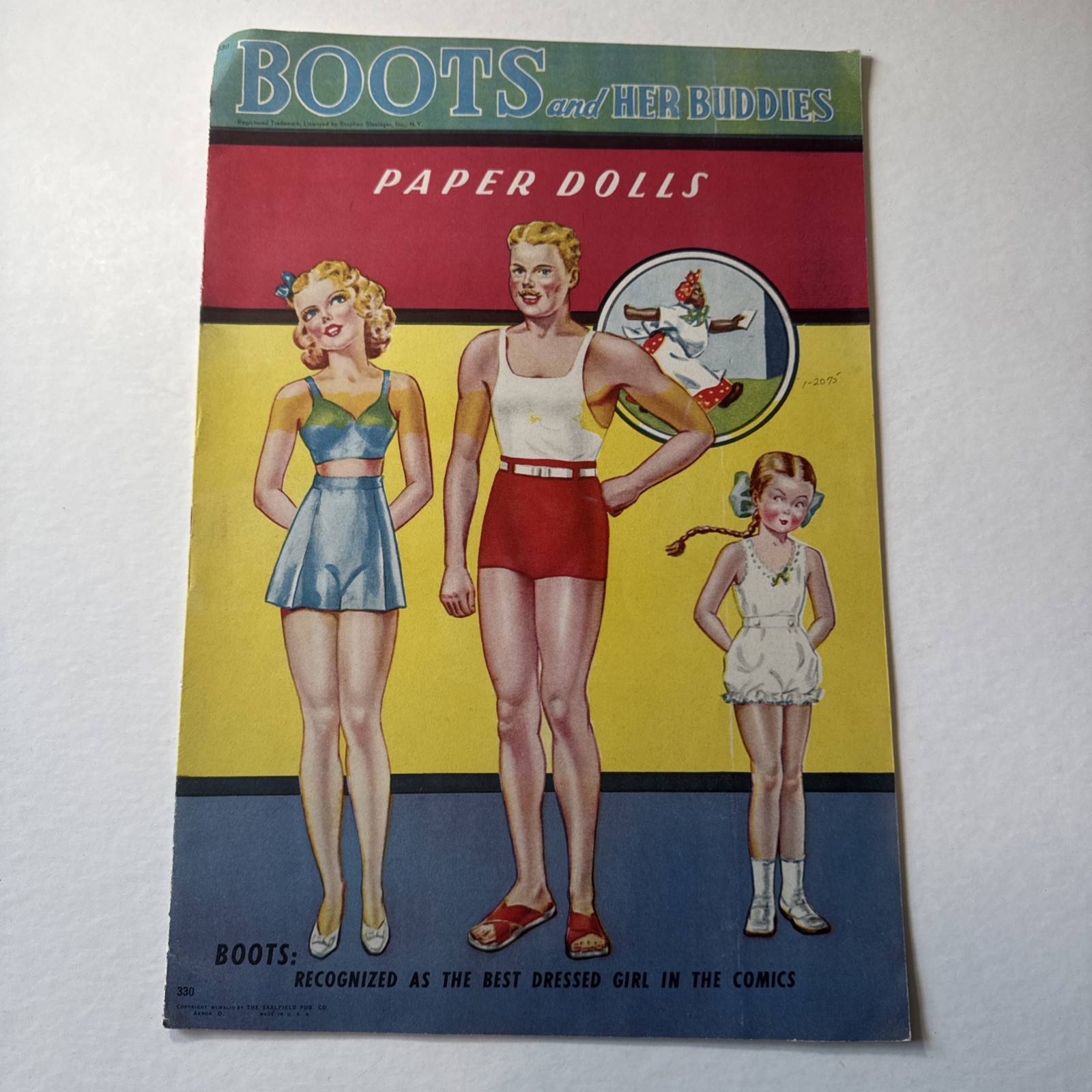 SAALFIELD publishing boots and her buddies paper dolls original UNCUT