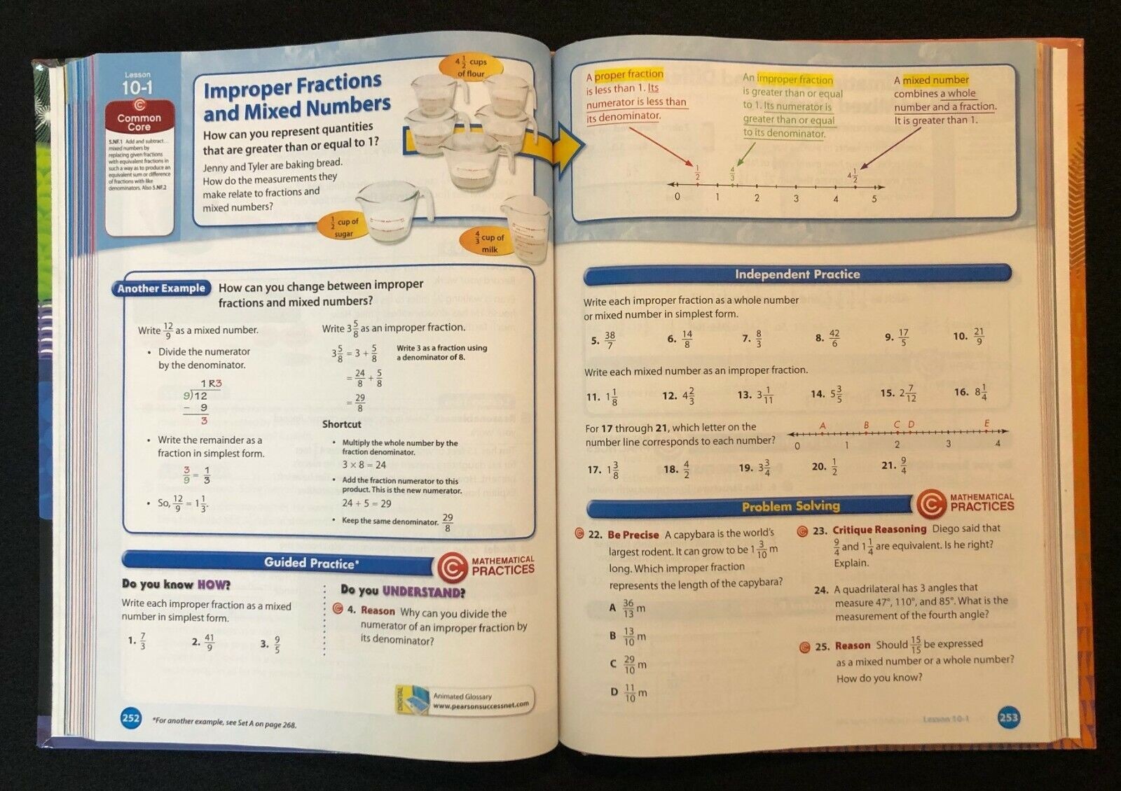 5th Grade – (2012) Pearson enVision Math – Student Textbook