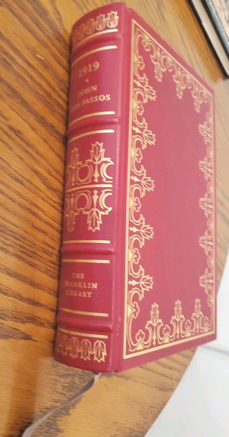FRANKLIN LIBRARY: JOHN DOS PASSOS: 1919: USA TRILOGY Limited Edition Leather Red