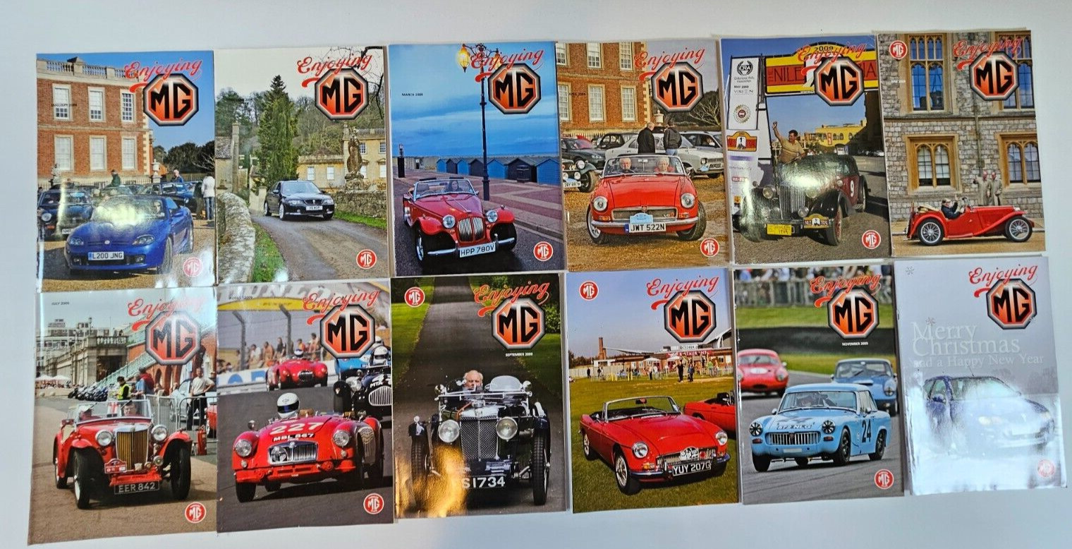 Enjoying MG Magazine 12 Issues 2009 Car Mag Bundle