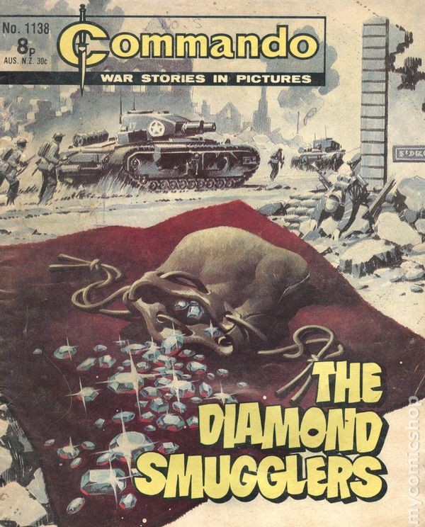Commando War Stories in Pictures #1138 FN- 5.5 1977 Stock Image Low Grade