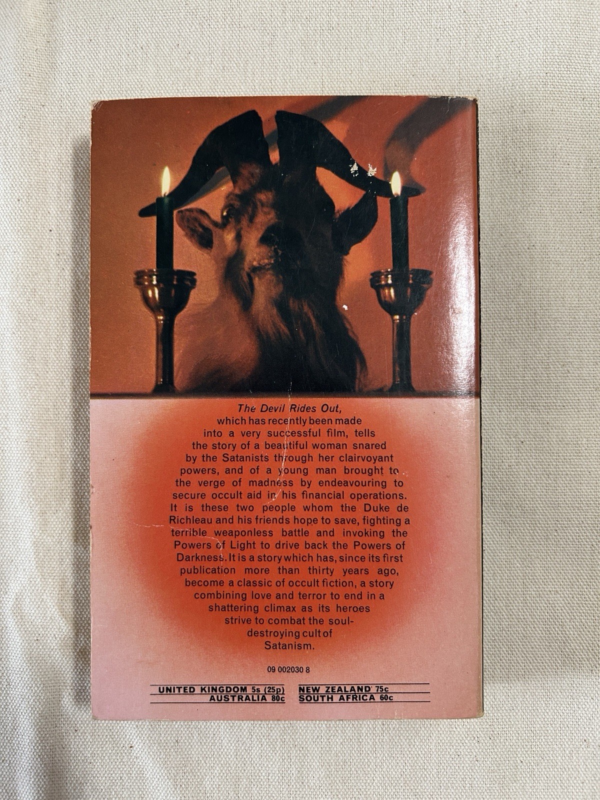 The Devil Rides Out, Dennis Wheatley UK Arrow PB Horror Occult