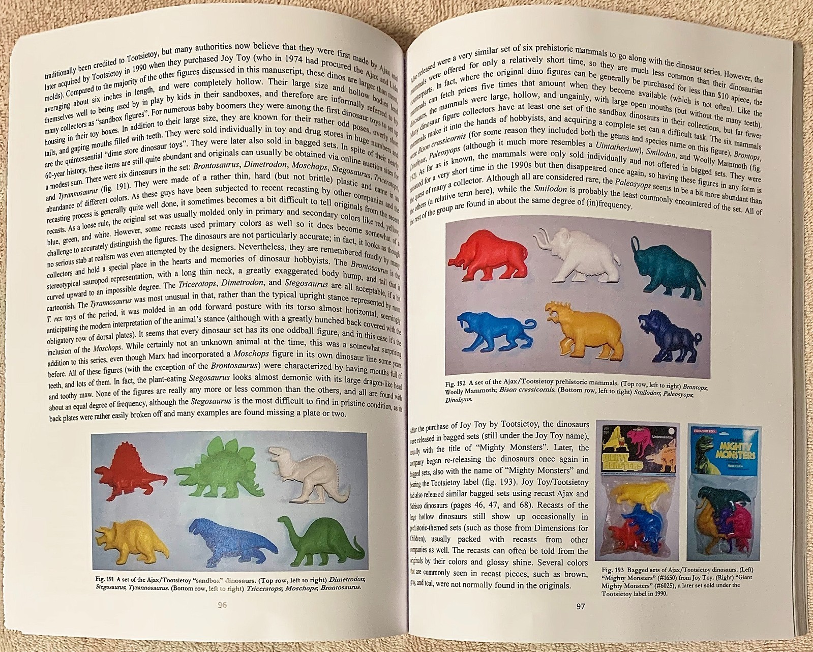 More Dinosaur Playsets & Figures Book Pfeiffer Prehistoric vintage Ajax TimMee