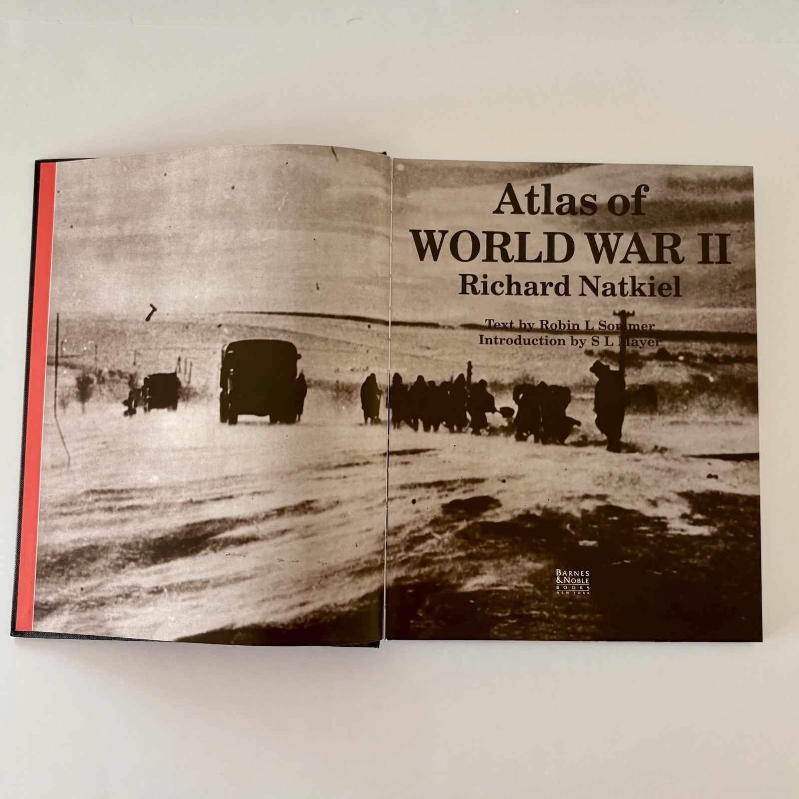 Atlas of World War II Richard Natkiel Hardcover Military History Maps