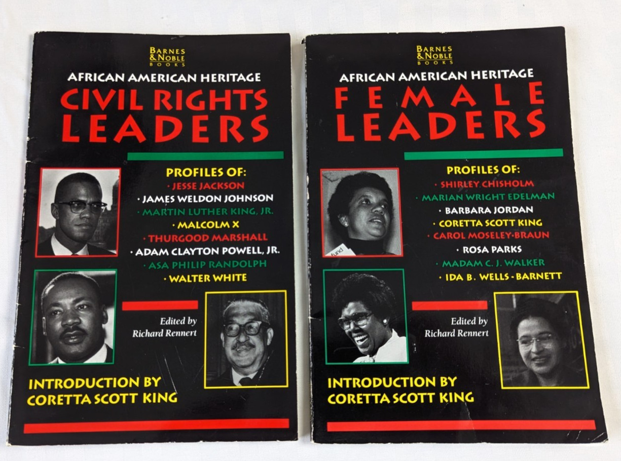 African American Heritage Profiles of Civil Rights and Female Leaders Lot PB