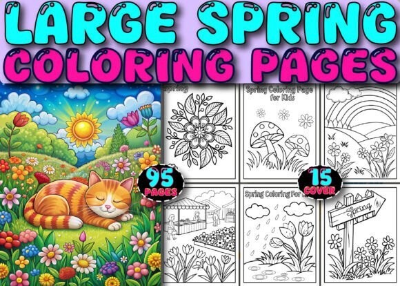 Here’s an optimized eBay title with SEO keywords for your Large Spring Coloring