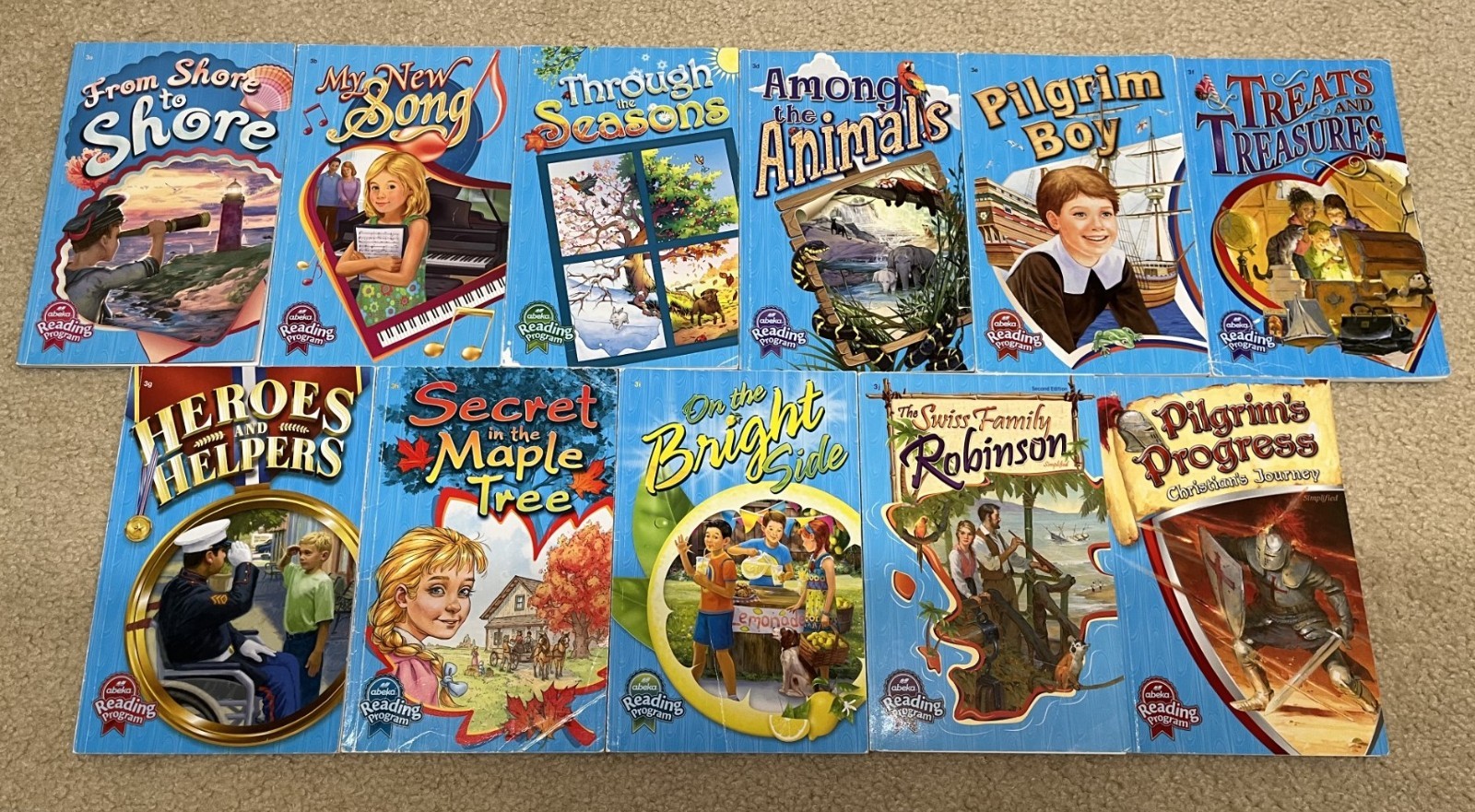 ABEKA 3rd grade Parent Kit books and Student books / Readers LOT