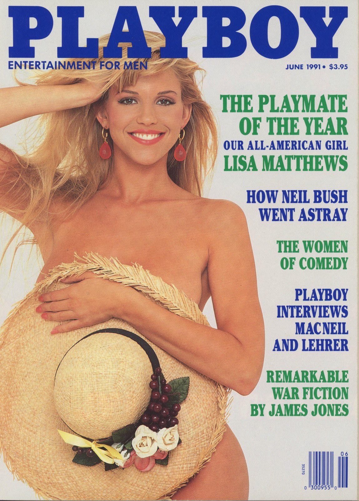 PLAYBOY JUNE 1991 Saskia Linssen Lisa Matthews John Milius MCHammer DennisRodman