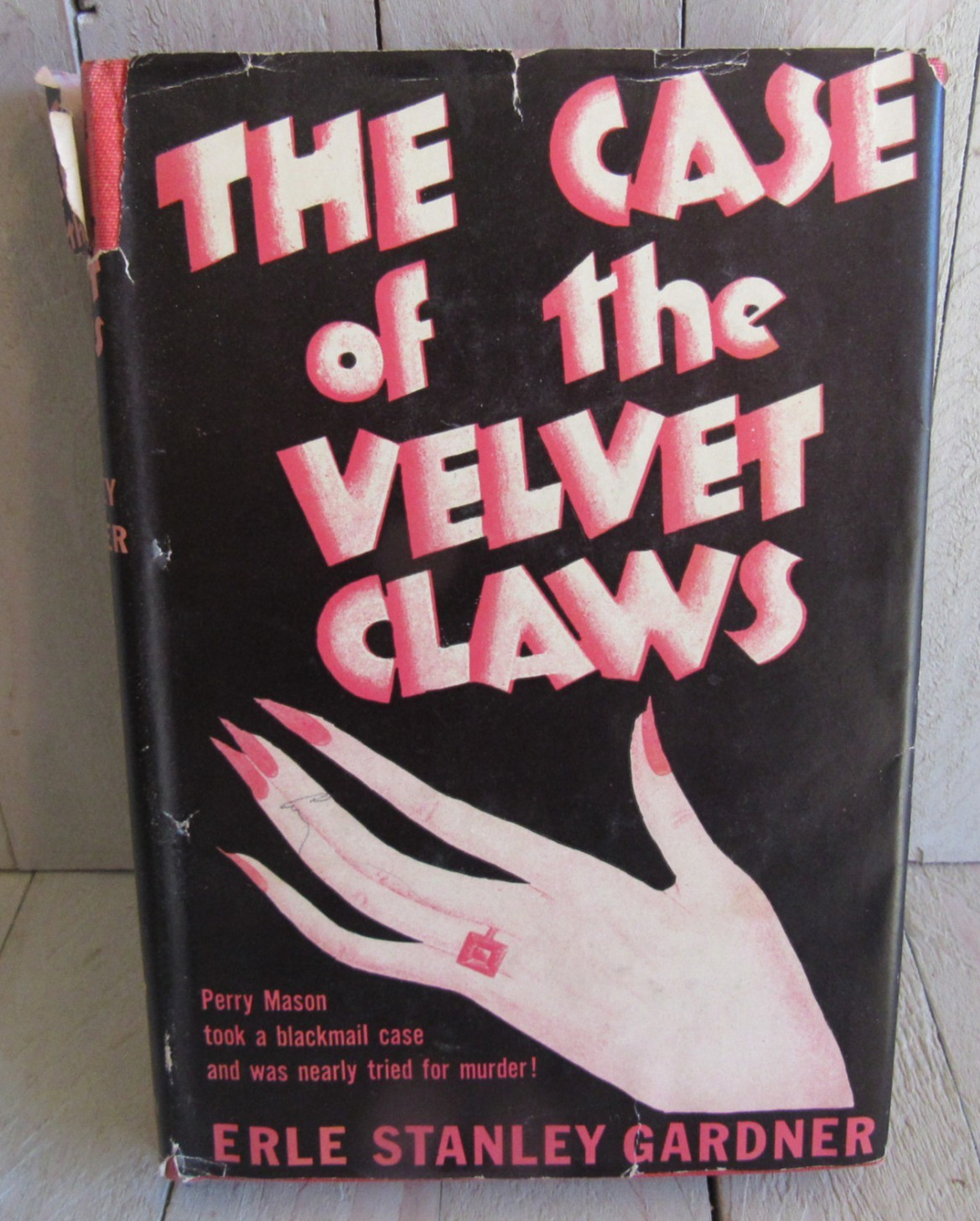 vtg Gardner Perry Mason The Case Of The Velvet Claws Triange Books HB / DJ 1945