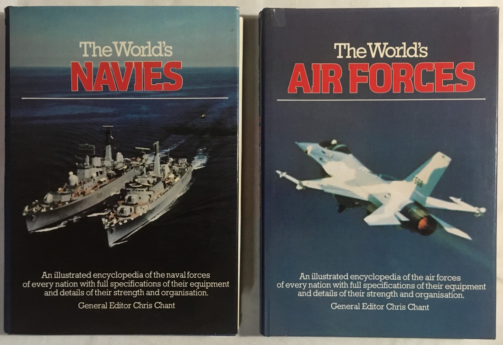 The World’s Navies / The World’s Airforce – Chris Chant – Hardcover Book Lot