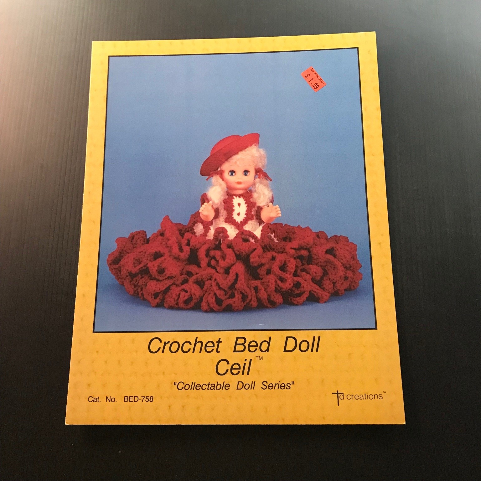 Crochet Bed Doll Ceil Pattern Leaflet Collectable Doll Series Td Creations