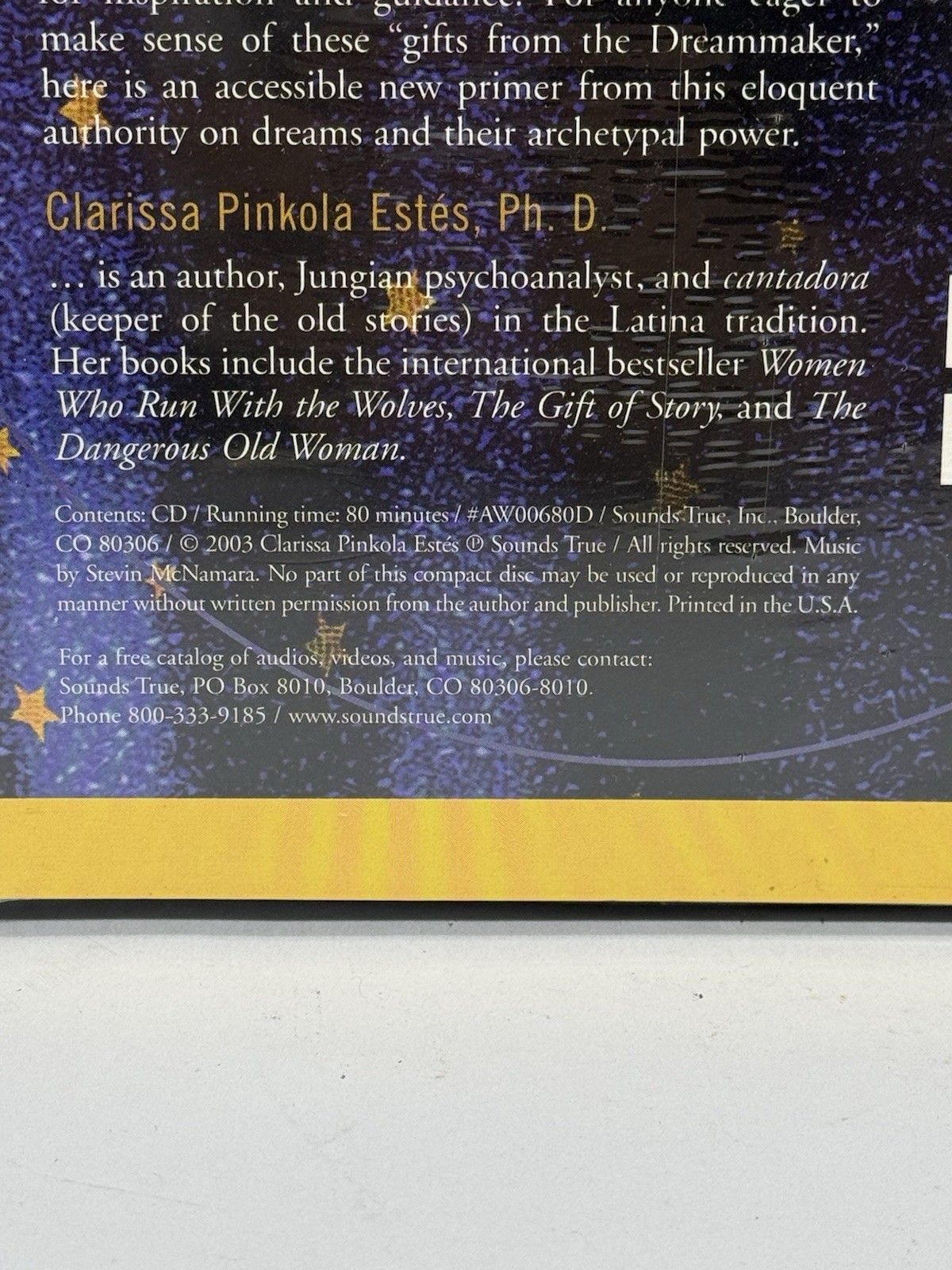 The Beginner’s Guide to Dream Interpretation (CD) Clarissa Pinkola Estes SEALED