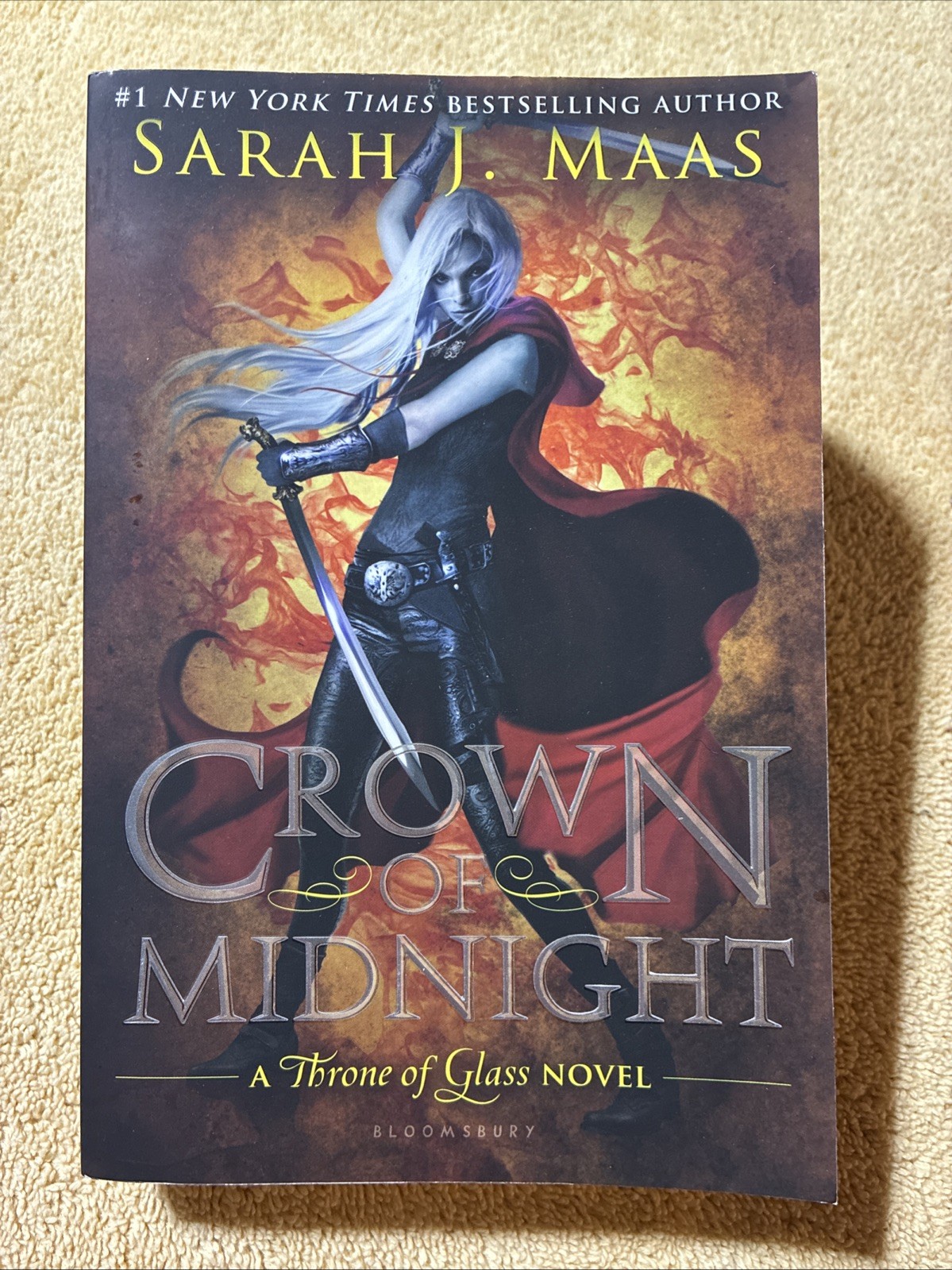Crown of Midnight by Sarah J. Maas (2014, Trade Paperback) OOP Original Cover