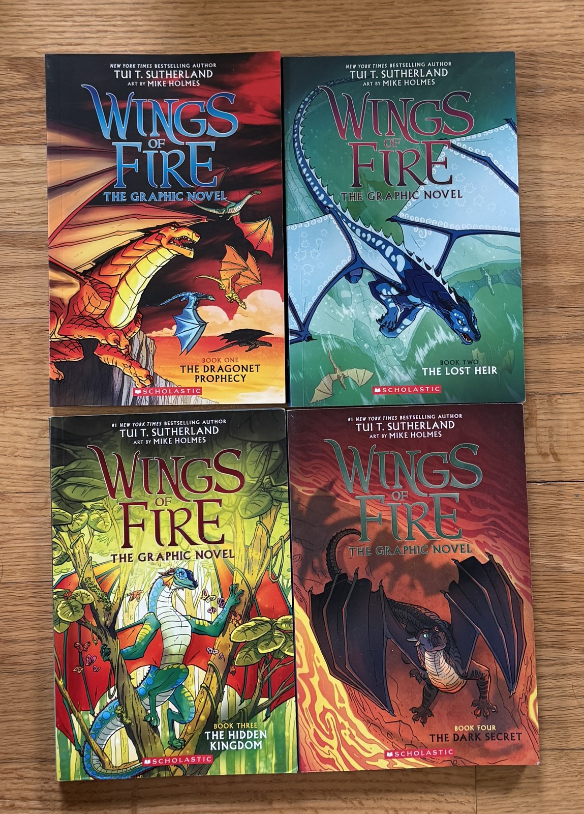WINGS OF FIRE Graphic Novel Set 1-4 Tui Sutherland Lot