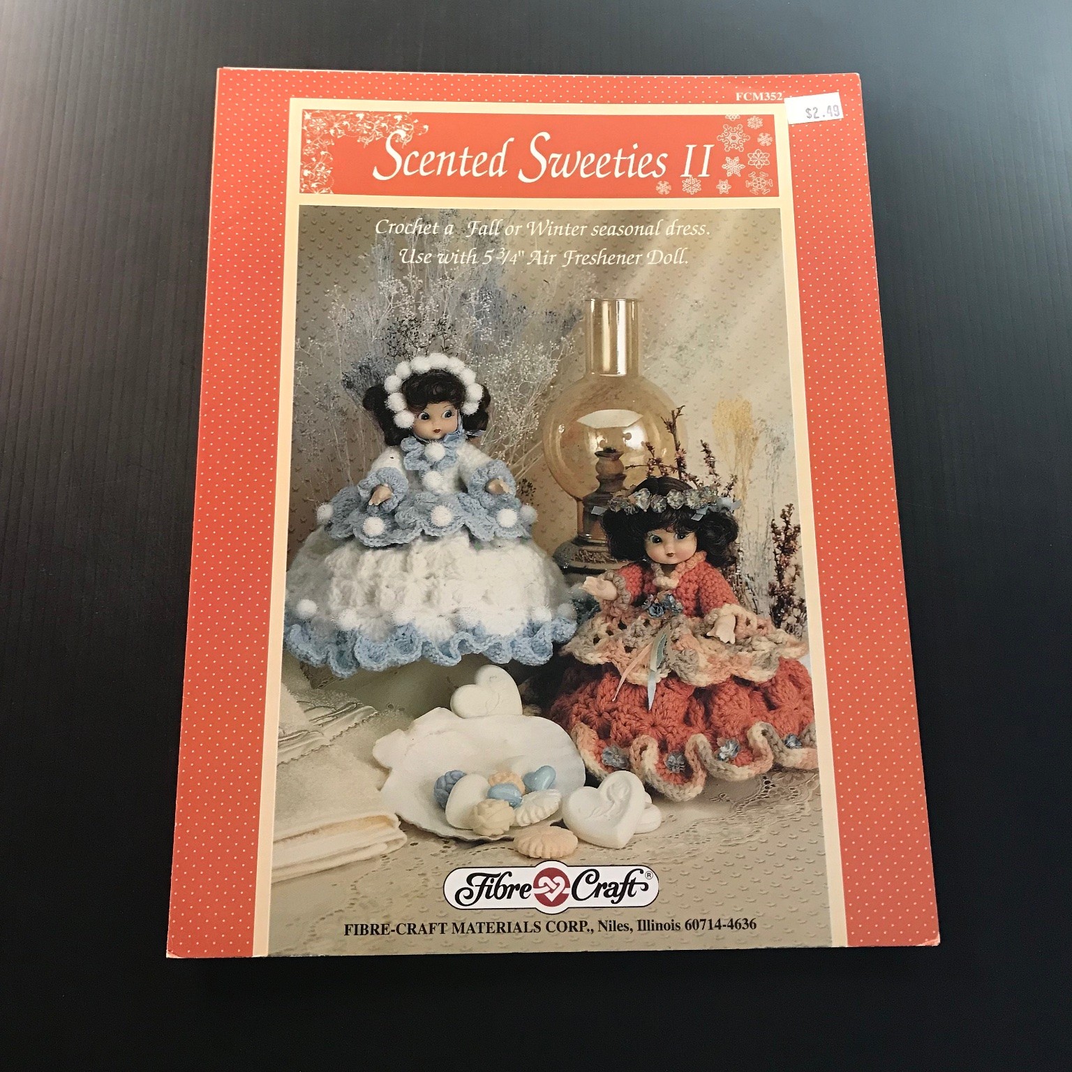 Scented Sweeties II Crochet Pattern Book Air Freshener Doll 1993 FCM352