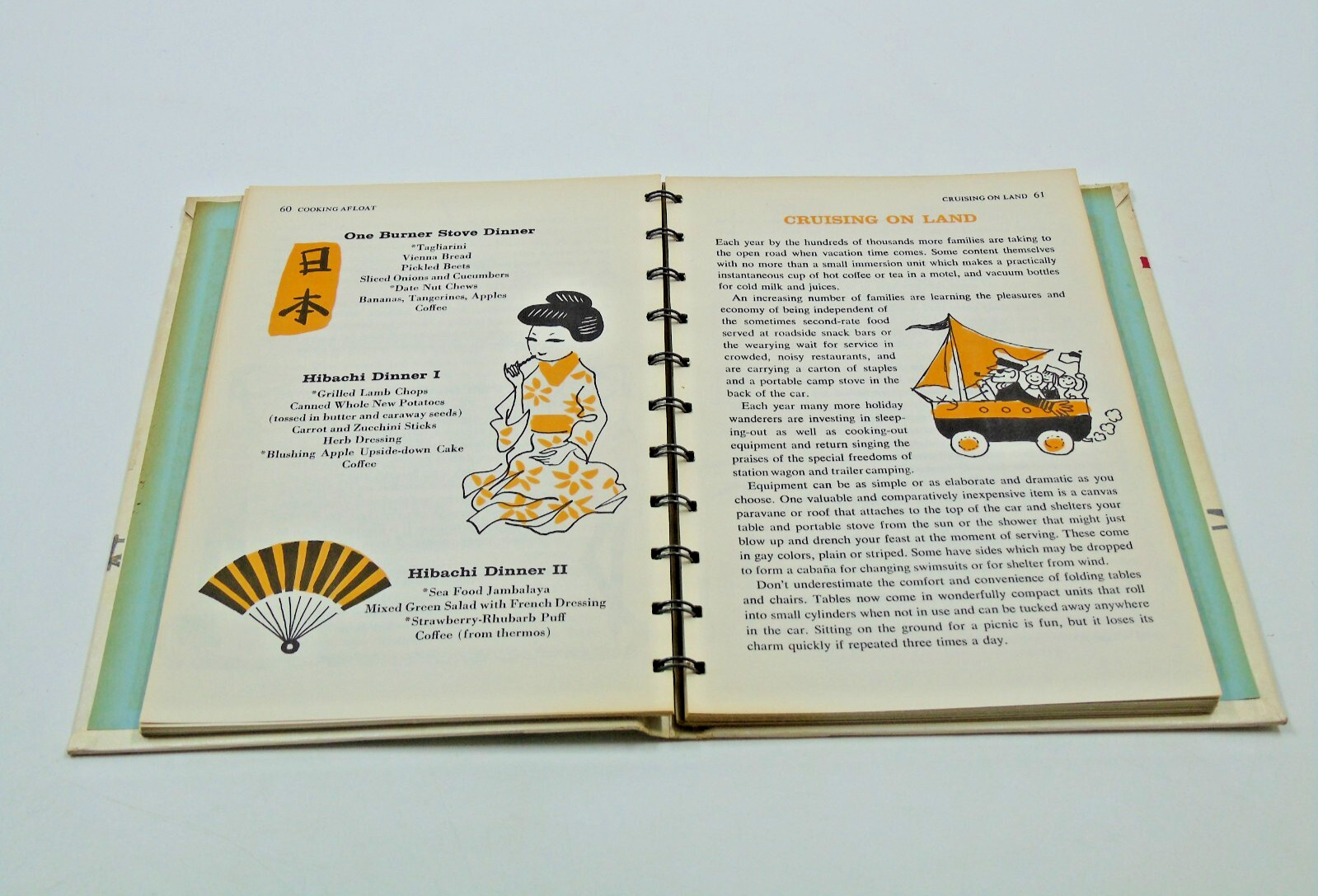 Betty Crocker’s Outdoor Cook Book Vintage 1961 HC With Spiral Golden Press