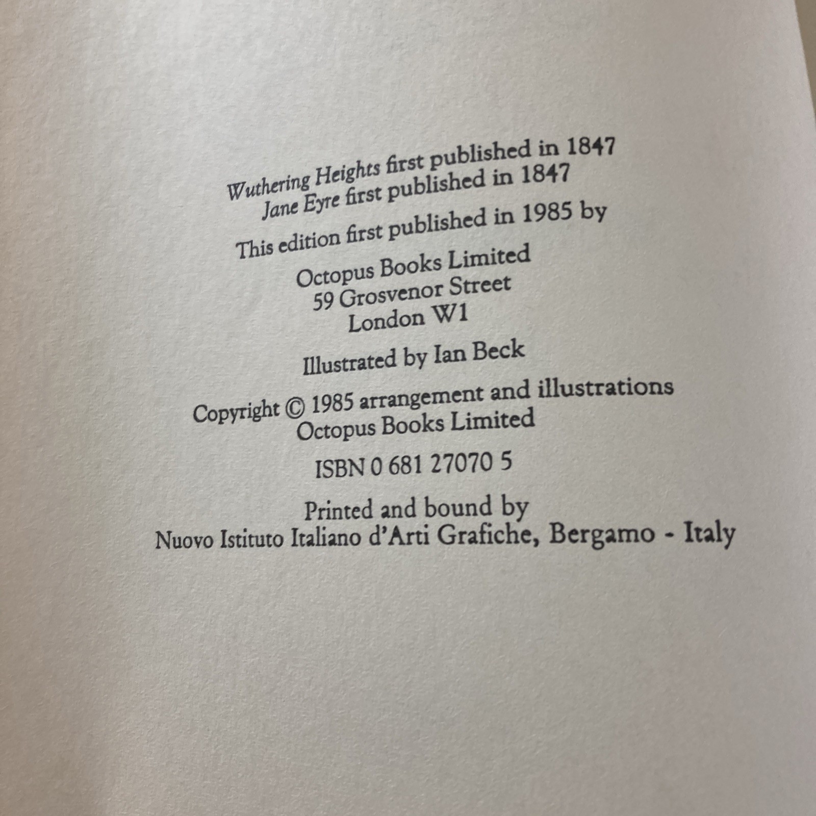 The Bronte Sisters: Wuthering Heights, Jane Eyre by Octopus Books (1985, HC)