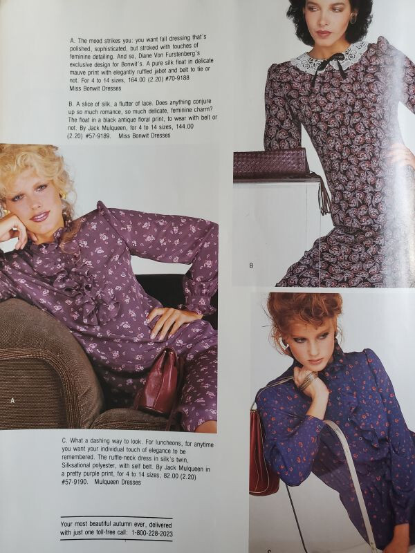 1981 BONWIT TELLER catalog NANCY DeWEIR Kelly LeBrock Donna Stia Nancy Decker