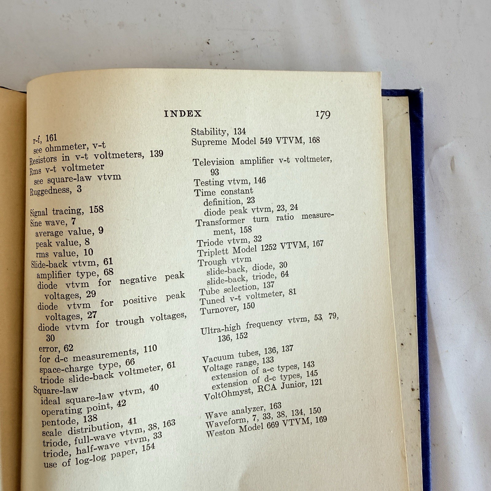 Vacuum Tube Voltmeters 1944 Ninth Printing HC Book by John F Rider