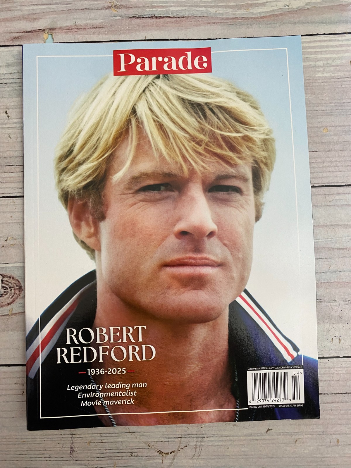 Parade December 2025 Magazine Robert Redford Legendary Leading Man