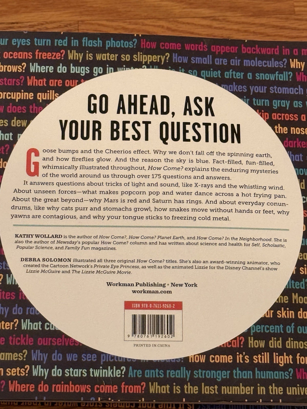 How Come? Every Science Question Explained Kathy Wollard Workman PB Kids Book