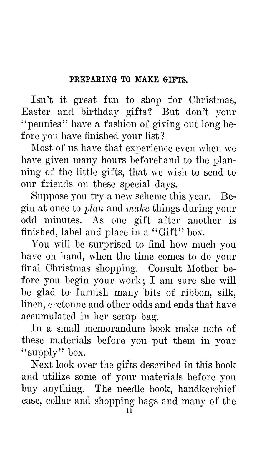 When Mother Lets Us Make Gifts “1914” 105 Pages