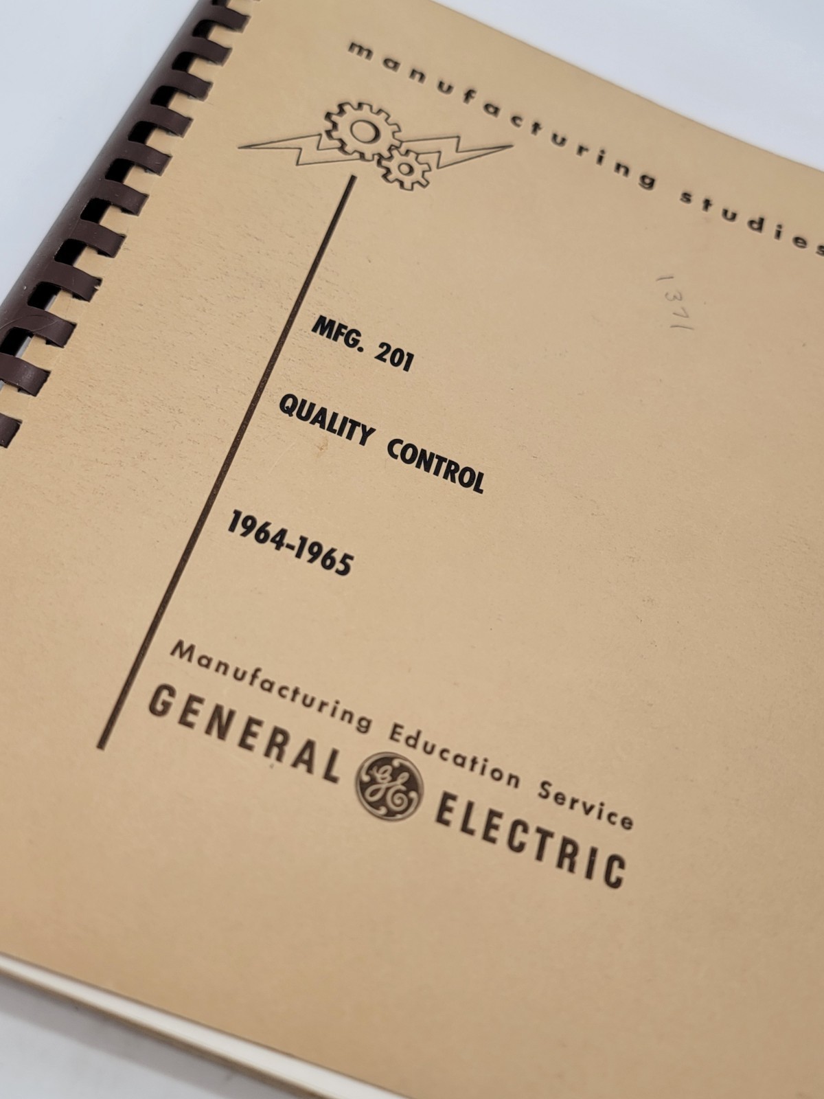 Manufacturing Education Service General Electric Studies GE MFG 201 1964-65