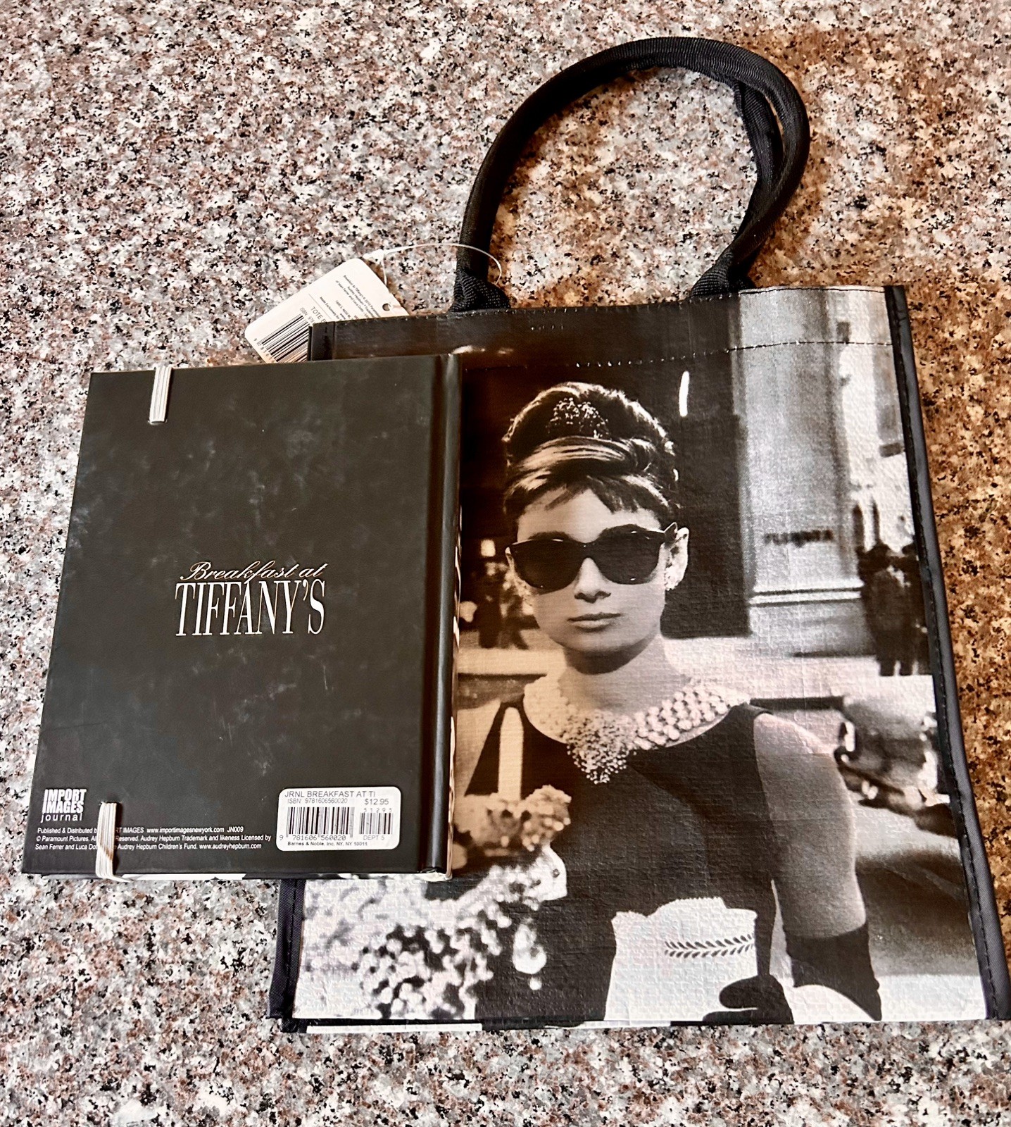 Audrey Hepburn 2010 Breakfast at Tiffany’s Journal + Tote Bag