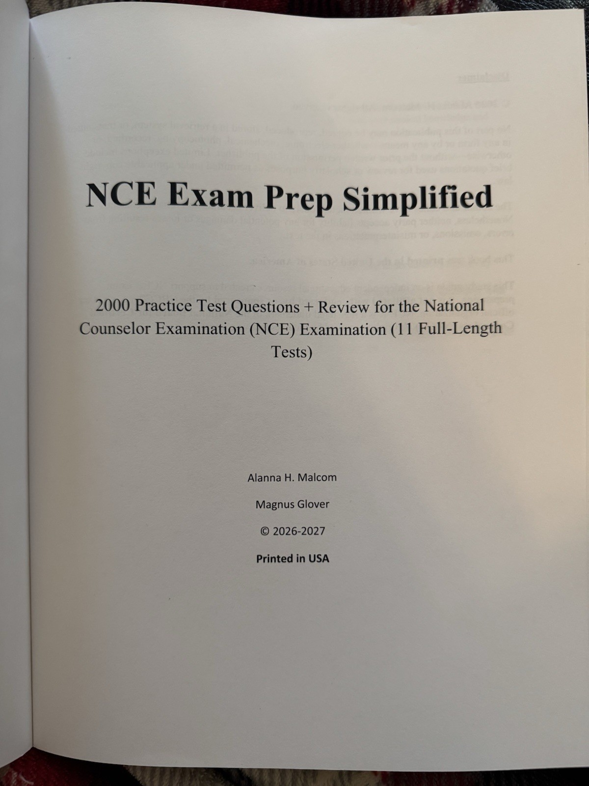 Innovix Publications NCE Study Guide 2026-2027 2nd Edition Exam Simulator