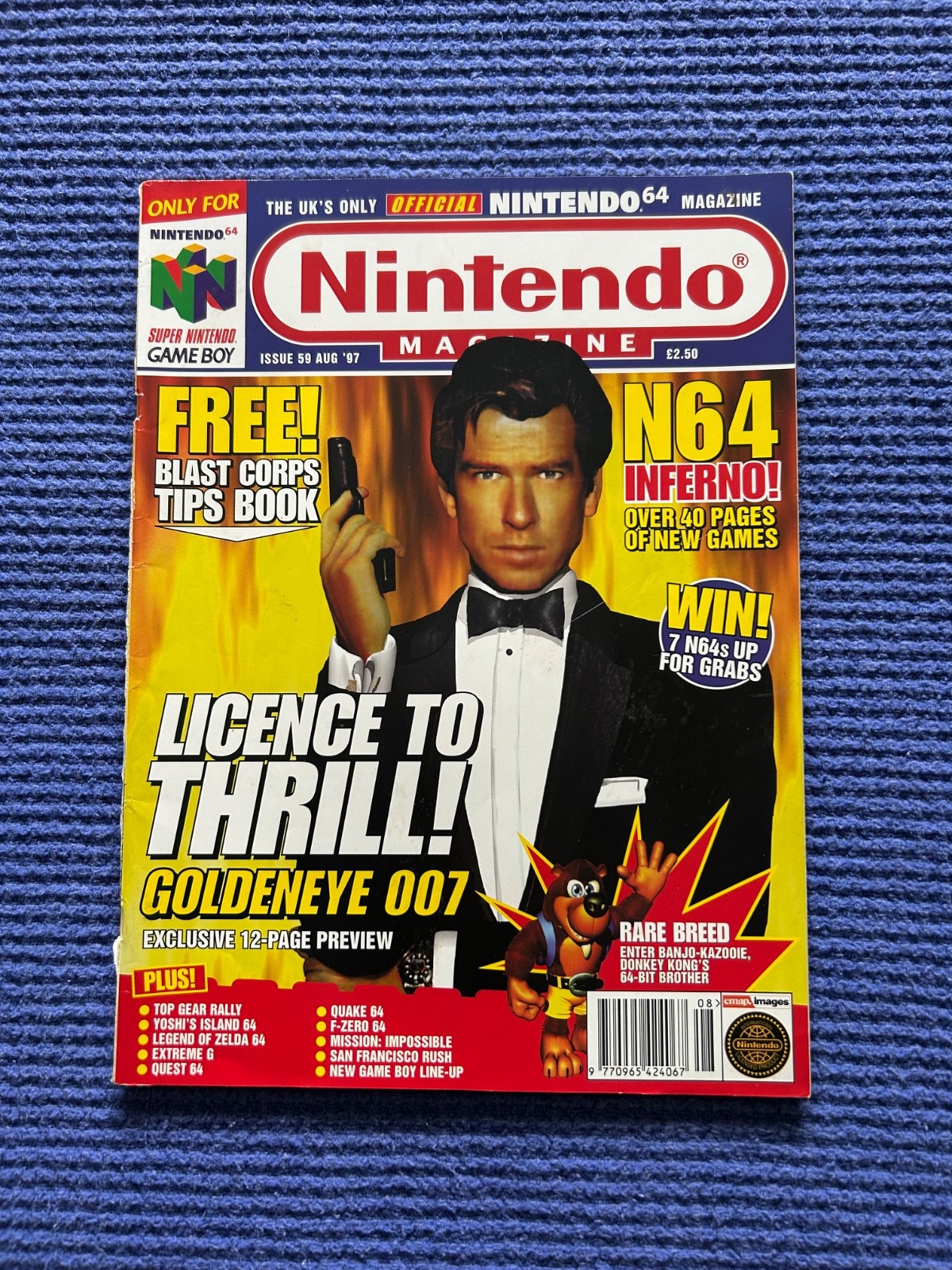Official Nintendo Magazine Issue #59 August 1997 (UK Import n64 bond goldeneye)