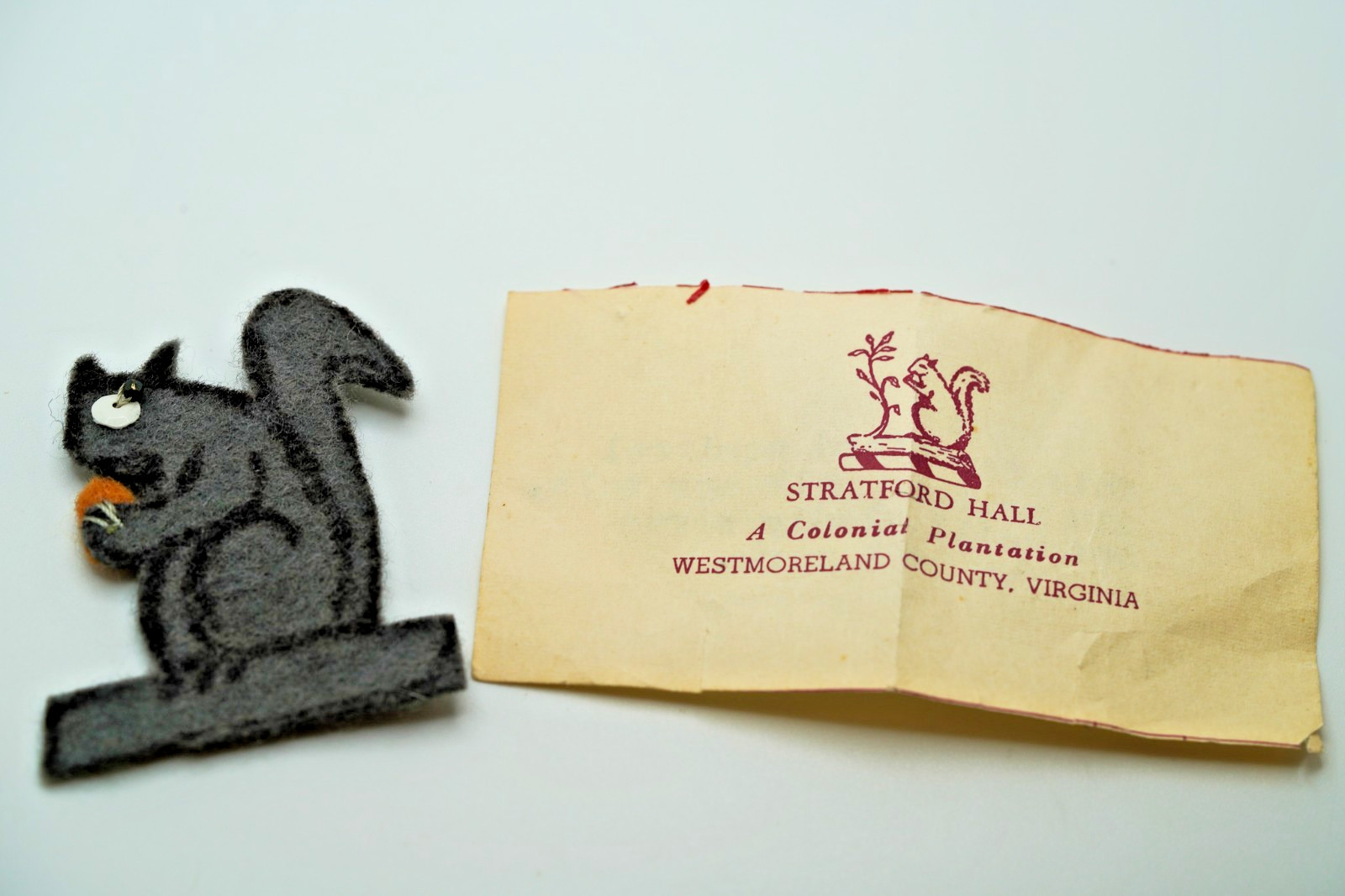 Vintage Stratford Squirrel Bookmark 5cm OS2