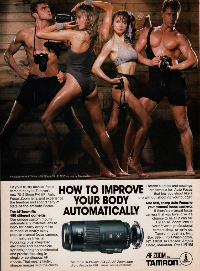 Tamron – 70-210mm AF Zoom Lens – Original Magazine Ad – 1988