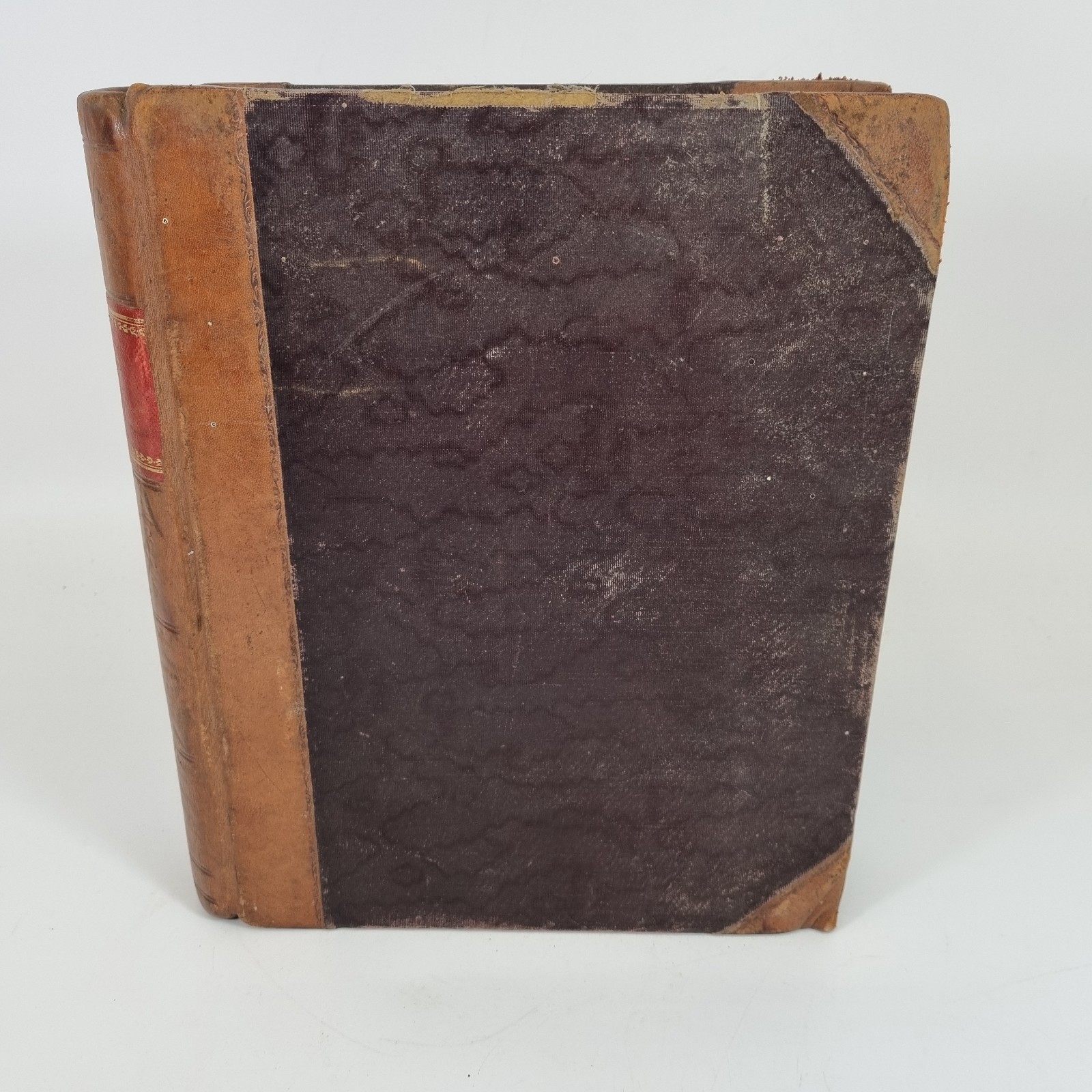 Antique Early 20th Letter Book Account Book Half Calf 29.5cm High Prop