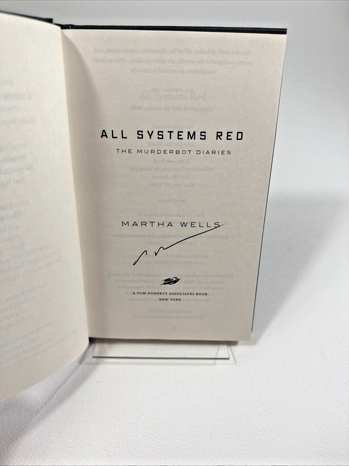 All Systems Red by Martha Wells (Signed, Hardcover in Jacket)