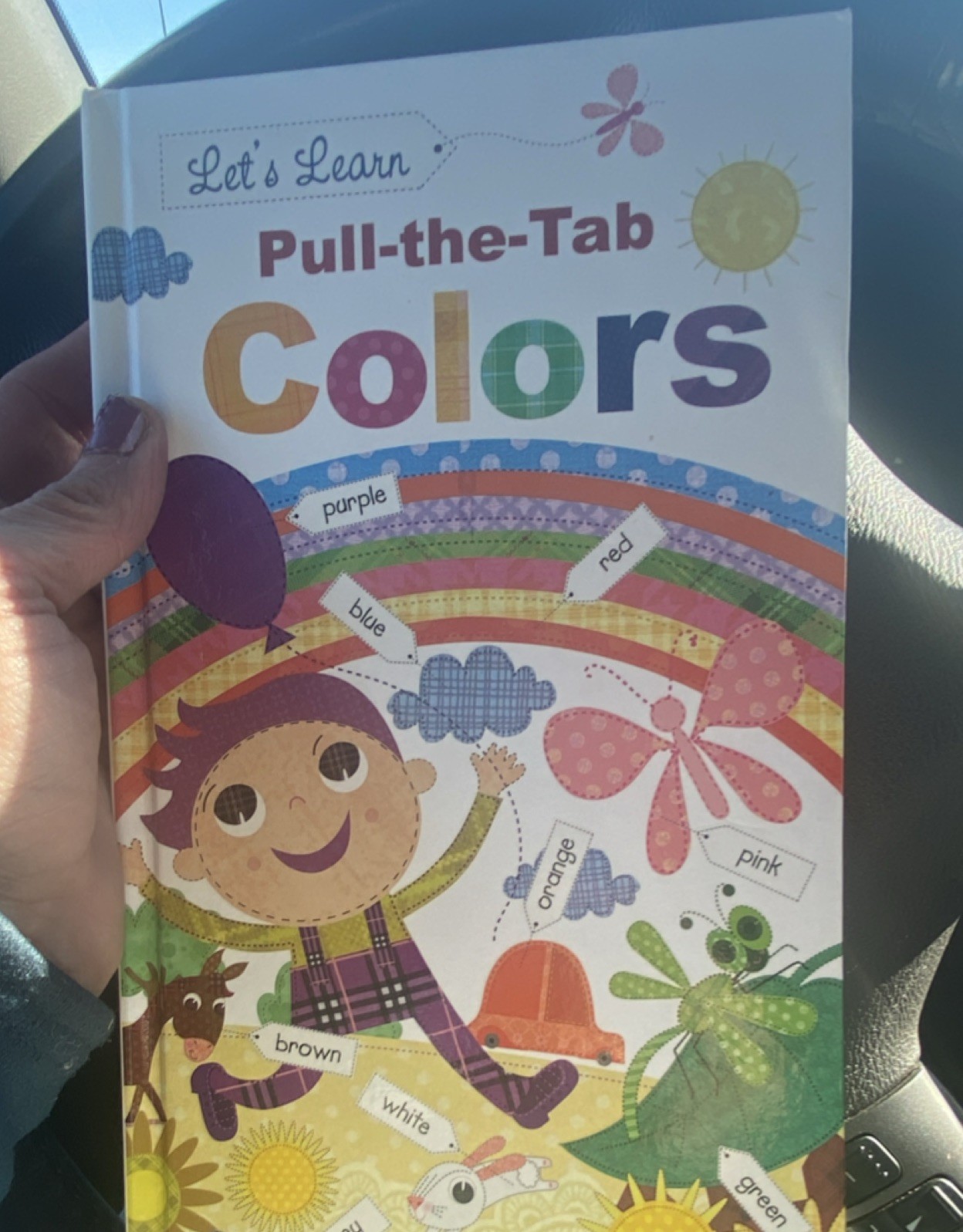Little Hippo Books Pull-the-Tab Colors by Steph Hinton | Interactive Hardcover