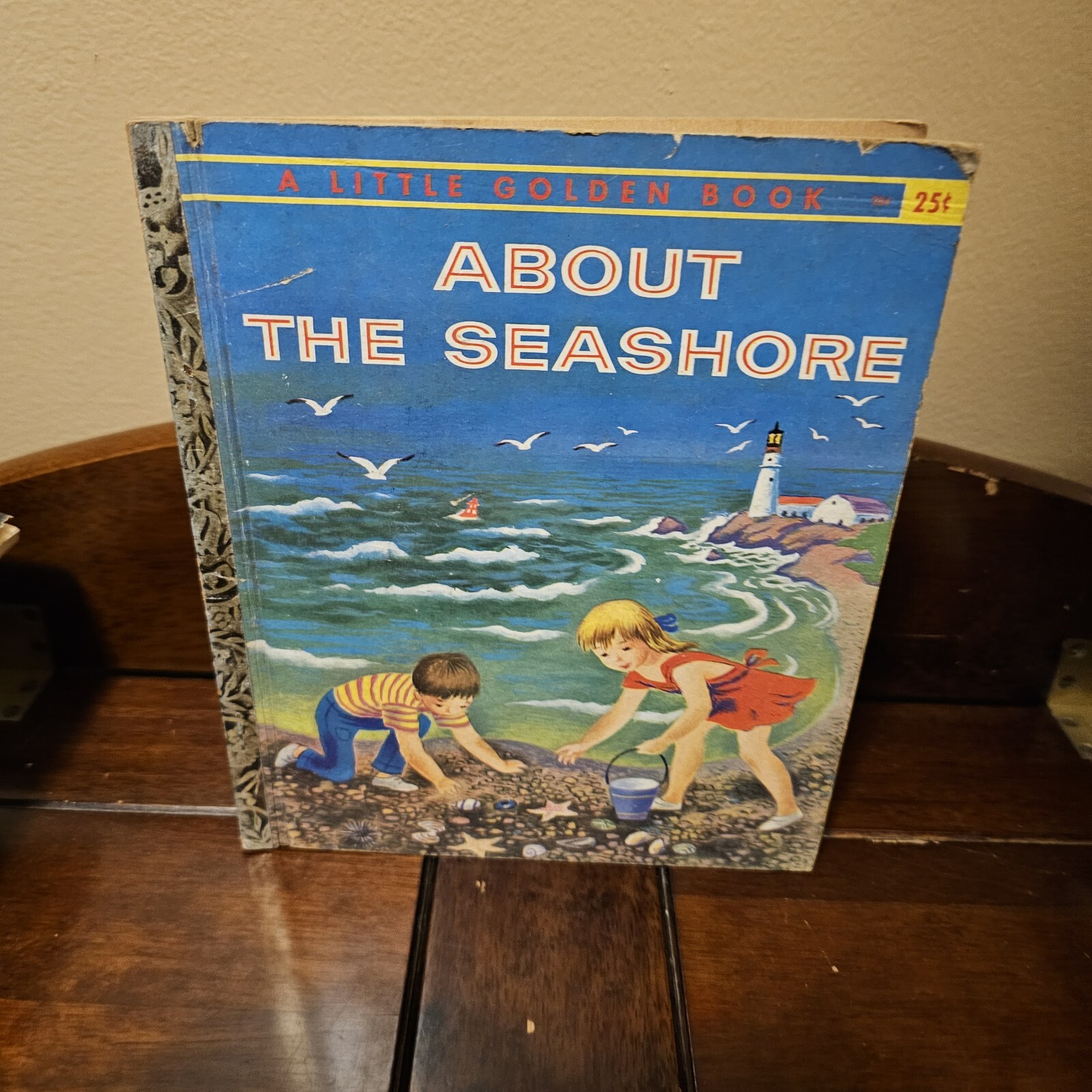 Little Golden Book About the Seashore 1st Edition 1st Printing vintage 1950s