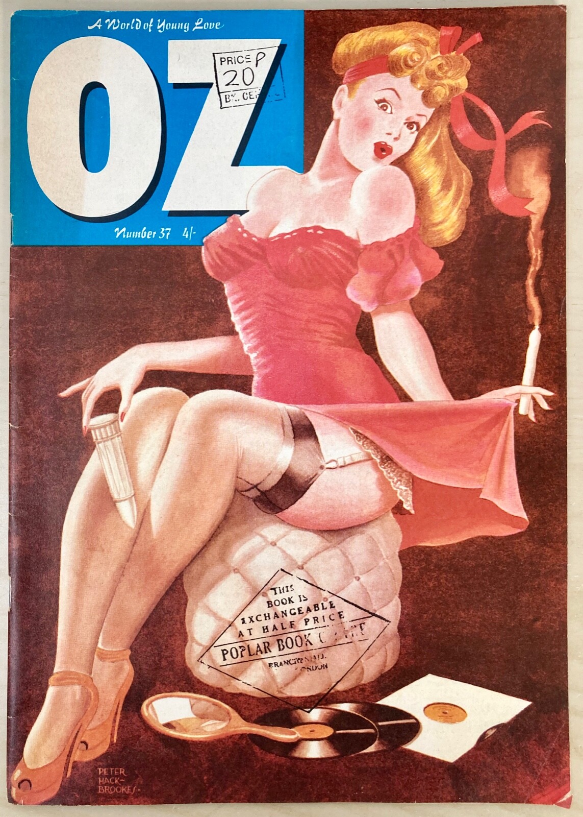 Oz Magazine #37 September 1971 Angry Oz A World of Young Love Inverted Issue
