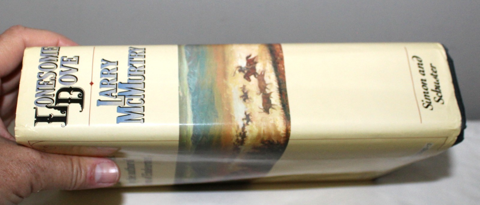 LONESOME DOVE LARRY MCMURTRY FIRST EDITION PRINTING 1985 “ERROR” HC DJ
